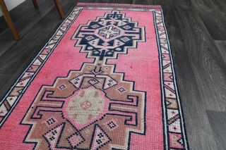 Turkish Vintage Runner Rug - Thumbnail