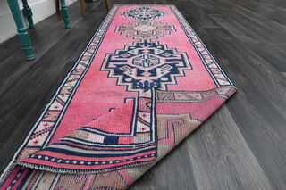 Turkish Vintage Runner Rug - Thumbnail