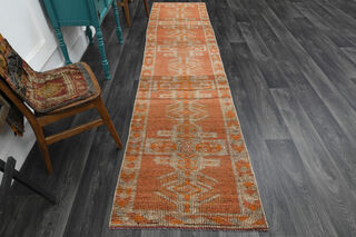 Oushak Vintage Runner Rug - Thumbnail