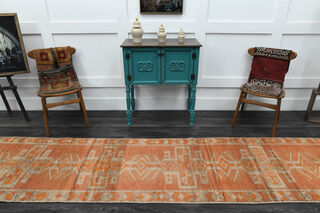 Oushak Vintage Runner Rug - Thumbnail