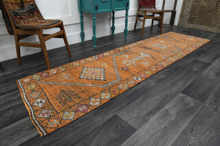 Handwoven Vintage Runner Rug - Thumbnail