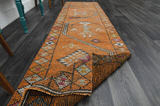 Handwoven Vintage Runner Rug - Thumbnail