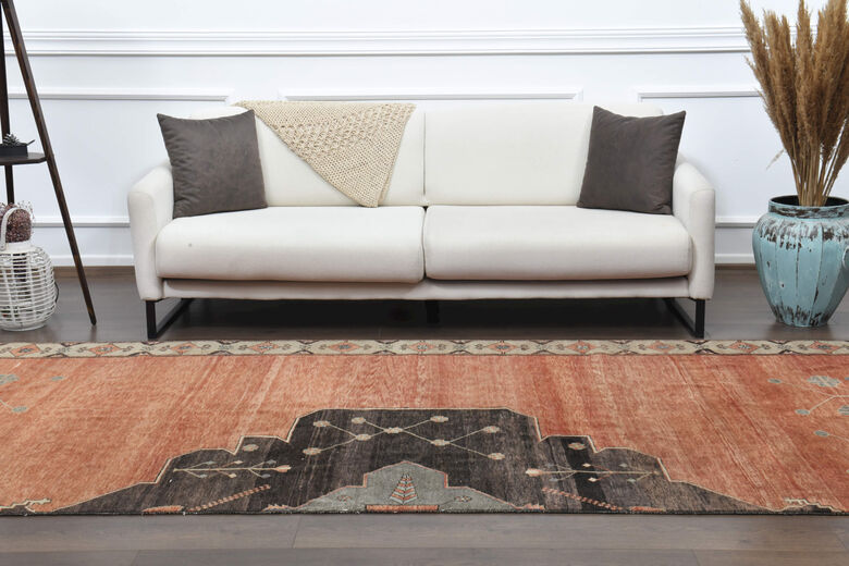 Wide Turkish Runner Rug