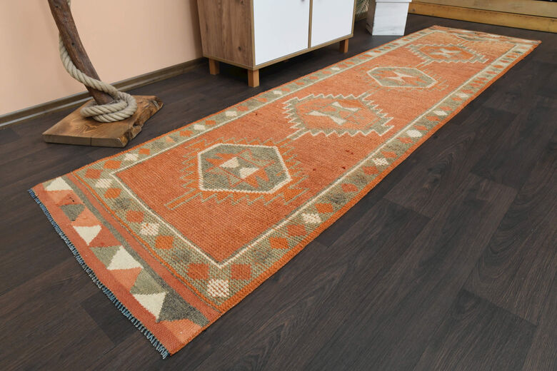 Vintage Handwoven Runner Rug