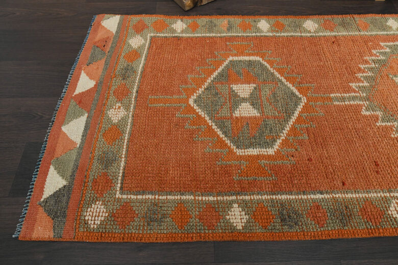 Vintage Handwoven Runner Rug