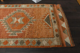 Vintage Handwoven Runner Rug - Thumbnail