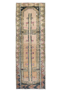 Vintage Turkish Runner Rug - Thumbnail