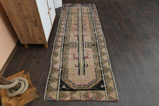 Vintage Turkish Runner Rug - Thumbnail