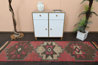 Handmade Vintage Runner Rug - Thumbnail