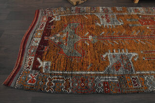 Hand-Knotted Vintage Runner Rug - Thumbnail