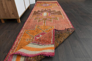 Vintage Handwoven Runner Rug - Thumbnail