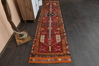 Turkish Vintage Runner Rug - Thumbnail