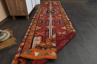 Turkish Vintage Runner Rug - Thumbnail