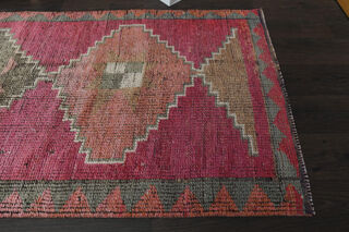 Vintage Handmade Runner Rug - Thumbnail