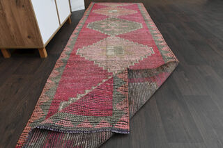 Vintage Handmade Runner Rug - Thumbnail