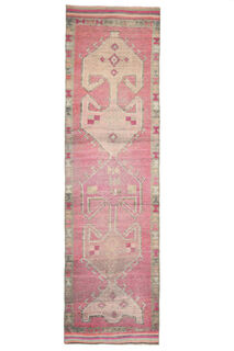 Handmade Vintage Pink Runner - Thumbnail