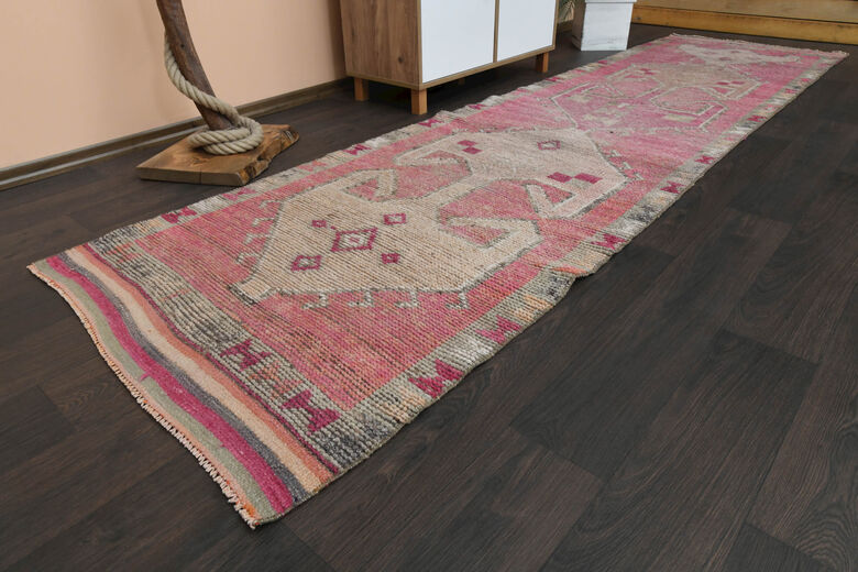 Handmade Vintage Pink Runner