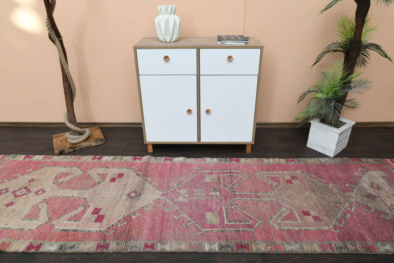 Handmade Vintage Pink Runner