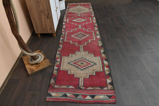 Turkish Vintage Runner Rug - Thumbnail