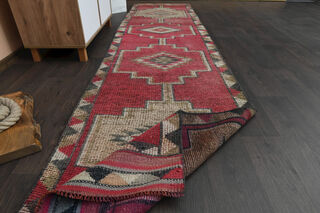 Turkish Vintage Runner Rug - Thumbnail