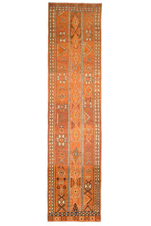 Ikat Orange Vintage Runner - Thumbnail