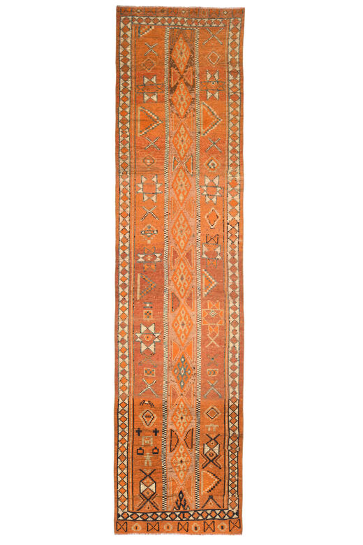 Ikat Orange Vintage Runner