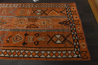 Ikat Orange Vintage Runner - Thumbnail