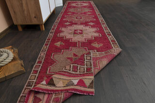 Turkish Vintage Runner Rug - Thumbnail