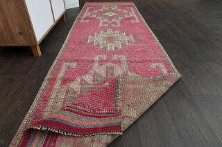 Turkish Vintage Runner Rug - Thumbnail