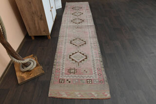 Turkish Vintage Runner Rug - Thumbnail