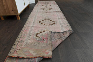 Turkish Vintage Runner Rug - Thumbnail