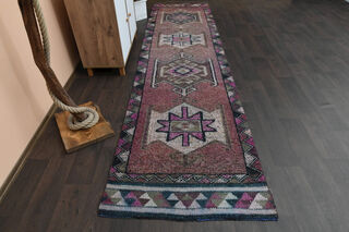 Turkish Vintage Runner Rug - Thumbnail