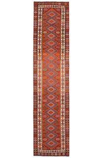 Turkish Vintage Runner Rug - Thumbnail