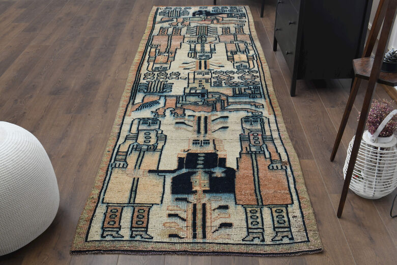 Art Deco - Handmade Vintage Rug