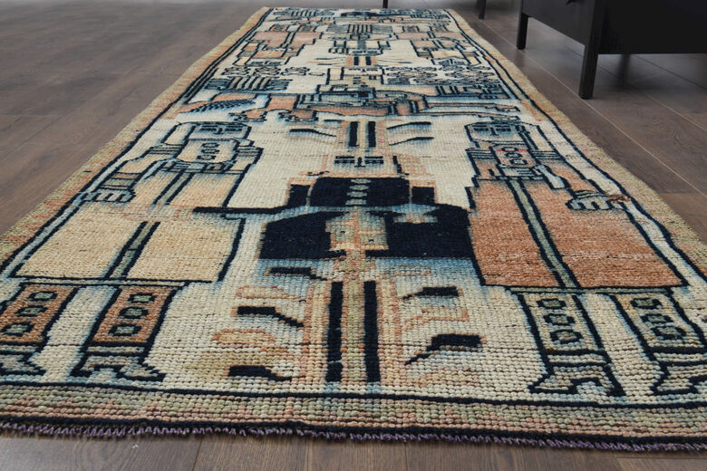 Art Deco - Handmade Vintage Rug