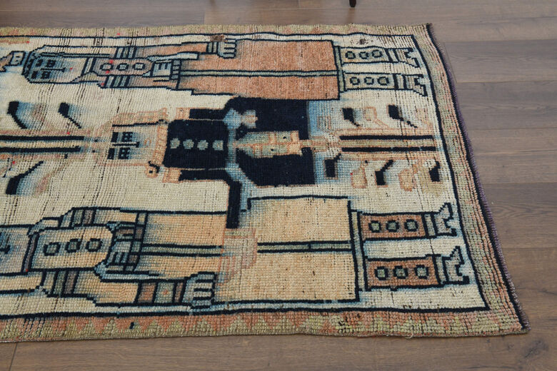 Art Deco - Handmade Vintage Rug