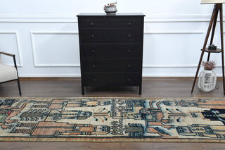 Art Deco - Handmade Vintage Rug - Thumbnail