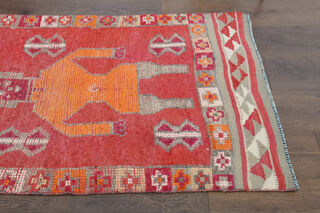 Turkish Vintage Runner Rug - Thumbnail