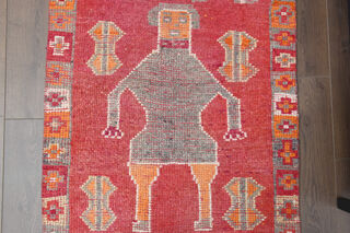 Turkish Vintage Runner Rug - Thumbnail