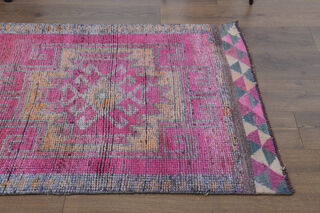 Turkish Vintage Runner Rug - Thumbnail