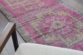 Turkish Vintage Runner Rug - Thumbnail