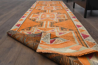 Vintage Turkish Runner Rug - Thumbnail