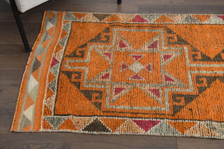 Vintage Turkish Runner Rug - Thumbnail