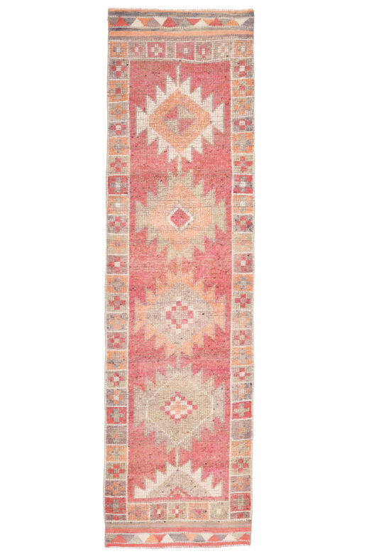 Dark Pink - Turkish Runner Rug