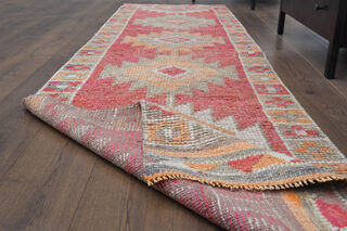 Dark Pink - Turkish Runner Rug - Thumbnail