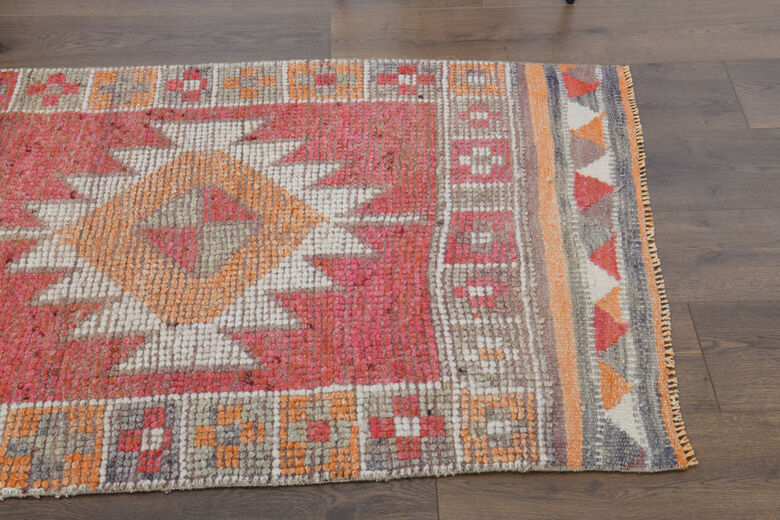 Dark Pink - Turkish Runner Rug