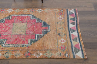 Hand-Knotted Vintage Runner Rug - Thumbnail