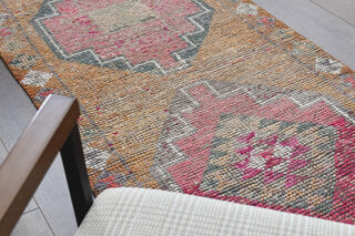 Hand-Knotted Vintage Runner Rug - Thumbnail