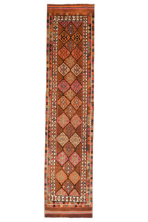 Vintage Handmade Anatolian Runner Rug - Thumbnail
