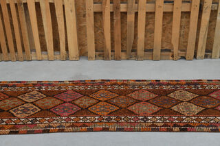 Vintage Handmade Anatolian Runner Rug - Thumbnail